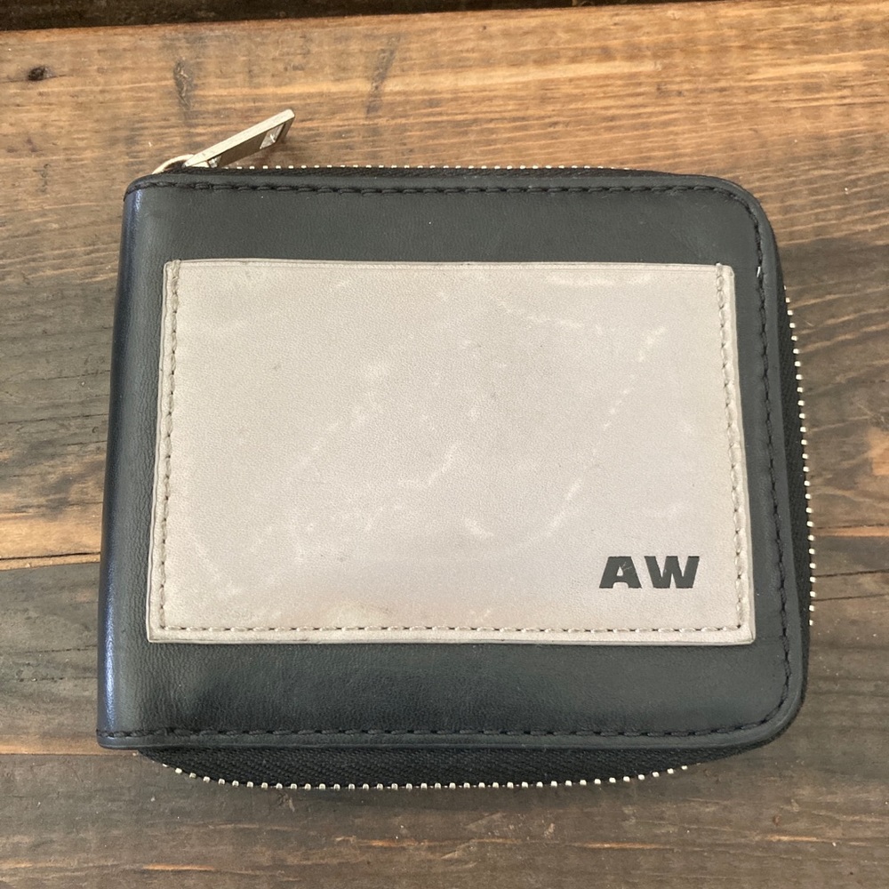 alexander wang bifold black leather Wallet..